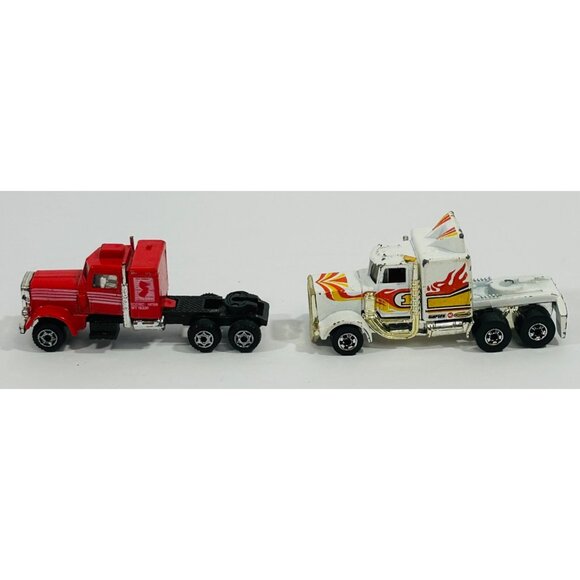 Zee Zylmex Big Rigs Peterbilt California Hauler Semi & Hot Wheels Blackwall 1982 - Picture 8 of 9